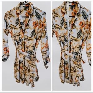 FOREVER 21 floral belted dress